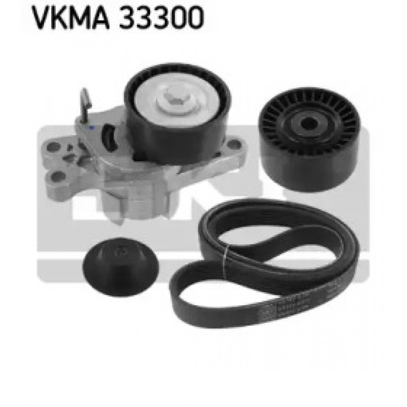 VKMA 33300 SKF Комплект доріжкового ремня (ролик, ремінь)